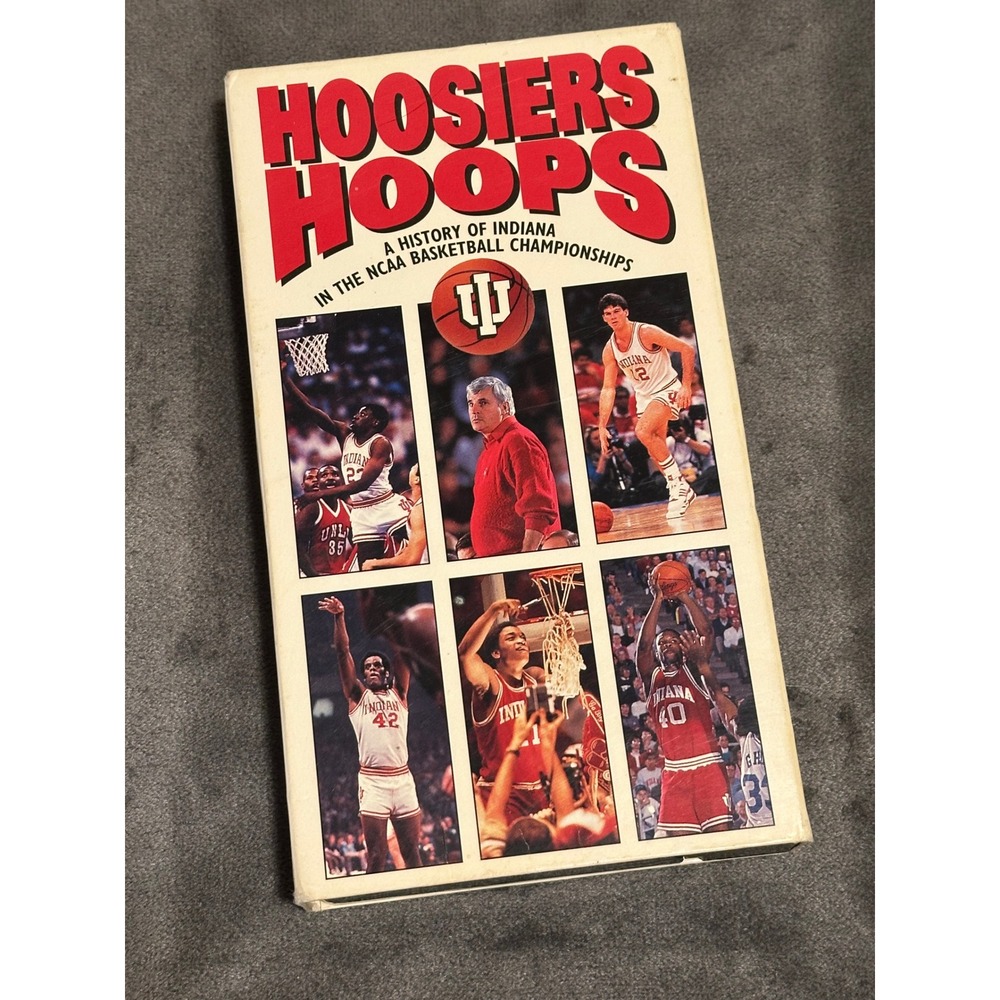 Hoosiers Hoops Indiana Basketball Vintage History VHS 1994 Bob Knight IU